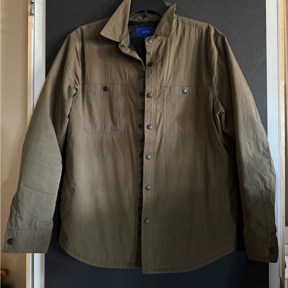 Men's Khaki Shirt Jacket